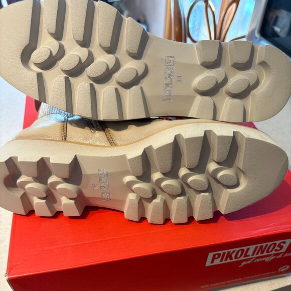 Pikolinos Lace Up Ankle Boots Salamanca Marfil-Cream 38/7-7.5 M NWB - Picture 5 of 5